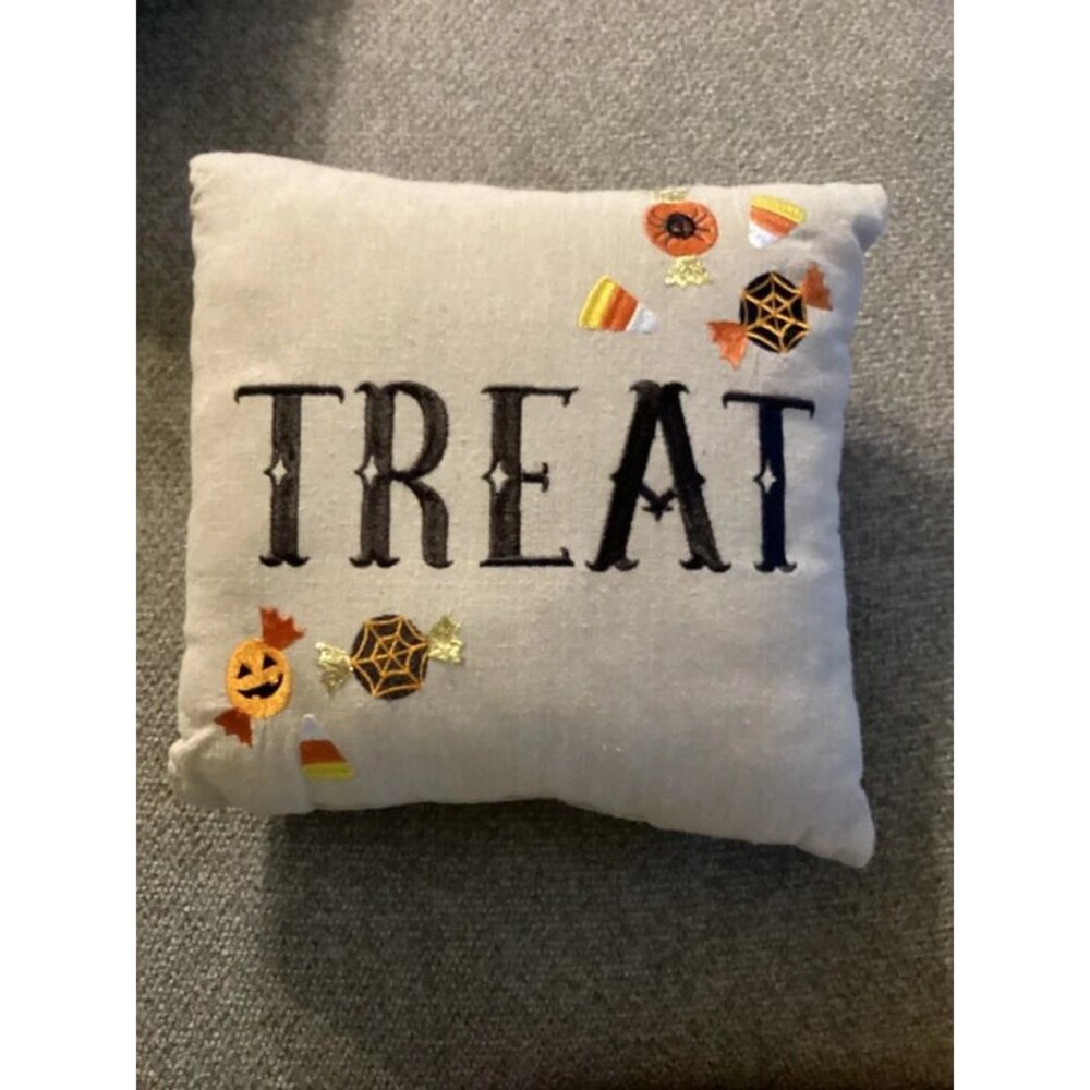 Halloween Treat Throw Decorative Pillow